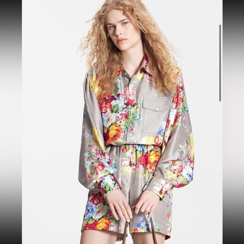 Louis Vuitton Garden Button Up Blouse Top size 38, new with tags